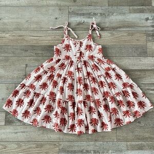 Kate Quinn Girls Spaghetti Tie Henley Prairie Dress Size 7